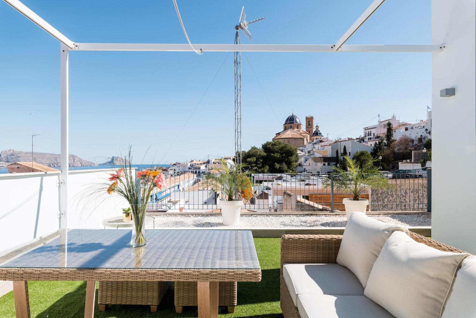 Atico Vistas Al Mar, Terraza, Piscina Y Parking By Vero Altea Dış mekan fotoğraf