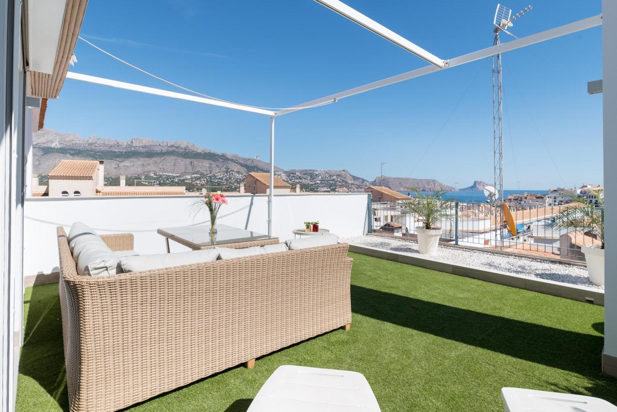 Atico Vistas Al Mar, Terraza, Piscina Y Parking By Vero Altea Dış mekan fotoğraf